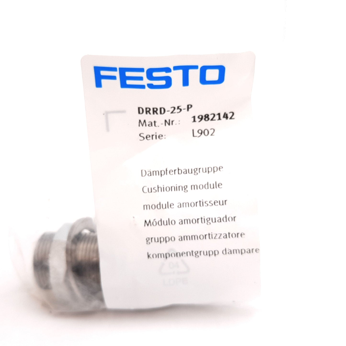 New Festo DRRD-25-P 1982142 Cushioning Module, For DRRD-25-180-FH-Y9A Rotary Drive