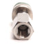 Used Swagelok SS-QC4-Key3 Female QC Bulkhead, 1/4" NPT to Swagelok QC4 Key3