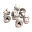 Used Lot of 9 MB SP114 Stainless Steel Flanged Pipe Cap, 1/8" NPT Female