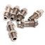 Used Lot of 6 Alkon AQ82-P-4 Push-In SS Bulkhead Union Fitting, 1/4" Tube, 1/2-20