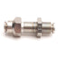 Used Lot of 6 Alkon AQ82-P-4 Push-In SS Bulkhead Union Fitting, 1/4" Tube, 1/2-20