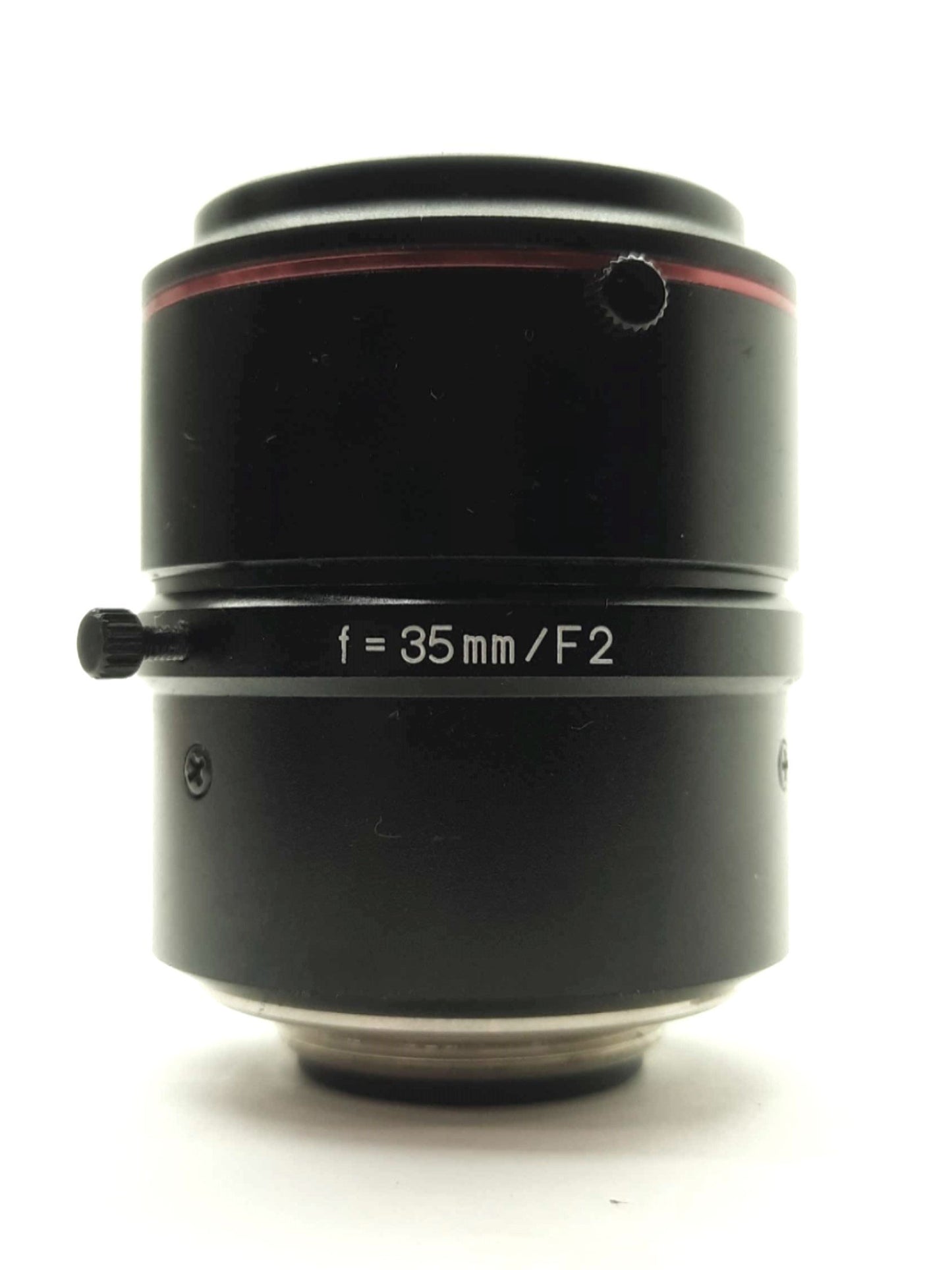 Used Kowa LM35JC10M Machine Vision Camera Lens, 2/3" Sensor, 35mm FL, f/2-16, C-Mount