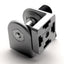 Used Item 0.0.406.37 Heavy Duty Hinge w/ Handle, 40x40mm, 180°, 2x M8 Joint Screws