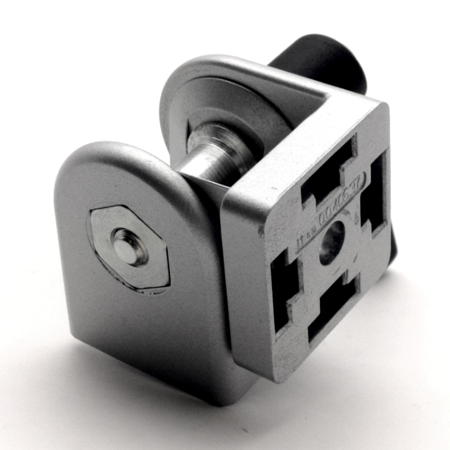 Used Item 0.0.406.37 Heavy Duty Hinge w/ Handle, 40x40mm, 180°, 2x M8 Joint Screws