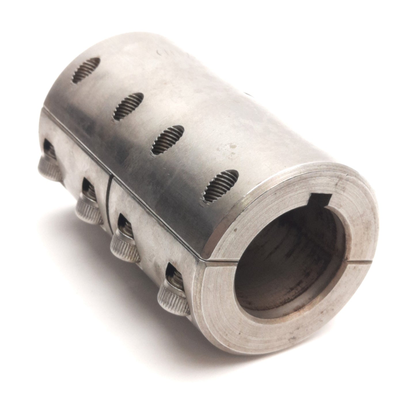 Used Ruland SPC-20-16-SS Two-Piece Rigid Shaft Coupling, 1-1/4" x 1" Bore, 2" OD