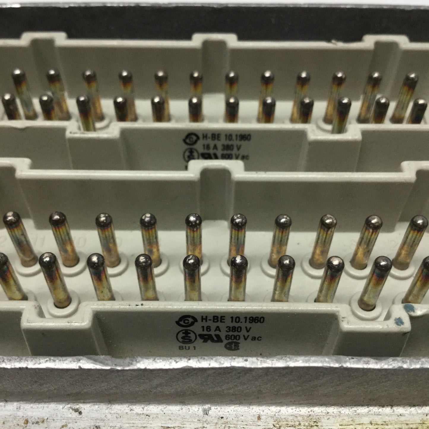 Used Lapp Epic H-BE 10.1560 HDC Connectors and Hood 48-Pin+PE, Male, 500V 16A