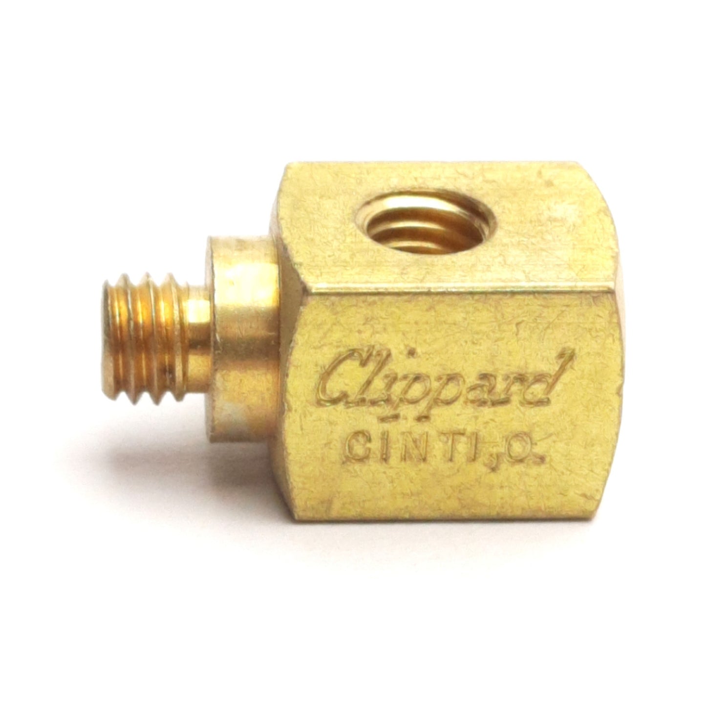 Used Lot of 10 Clippard 15002-3 Pneumatic Tee Fitting, "T" Porting, 10-32 Thread