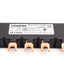 Used Siemens 3RV1915-1CB Motor Control Side Feeder Buss Bar, Rating: 63A 690V