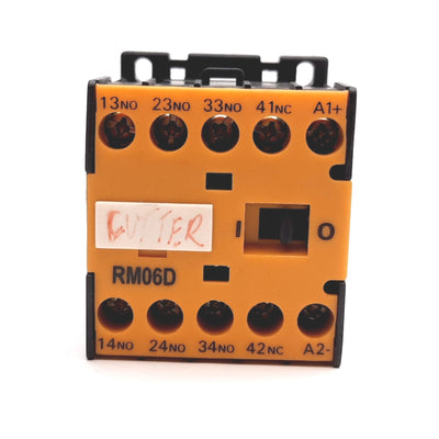 Used Advanced Controls RM06D Contactor Relay, 4-Pole 3x N/O 1x N/C, Coil: 24VDC