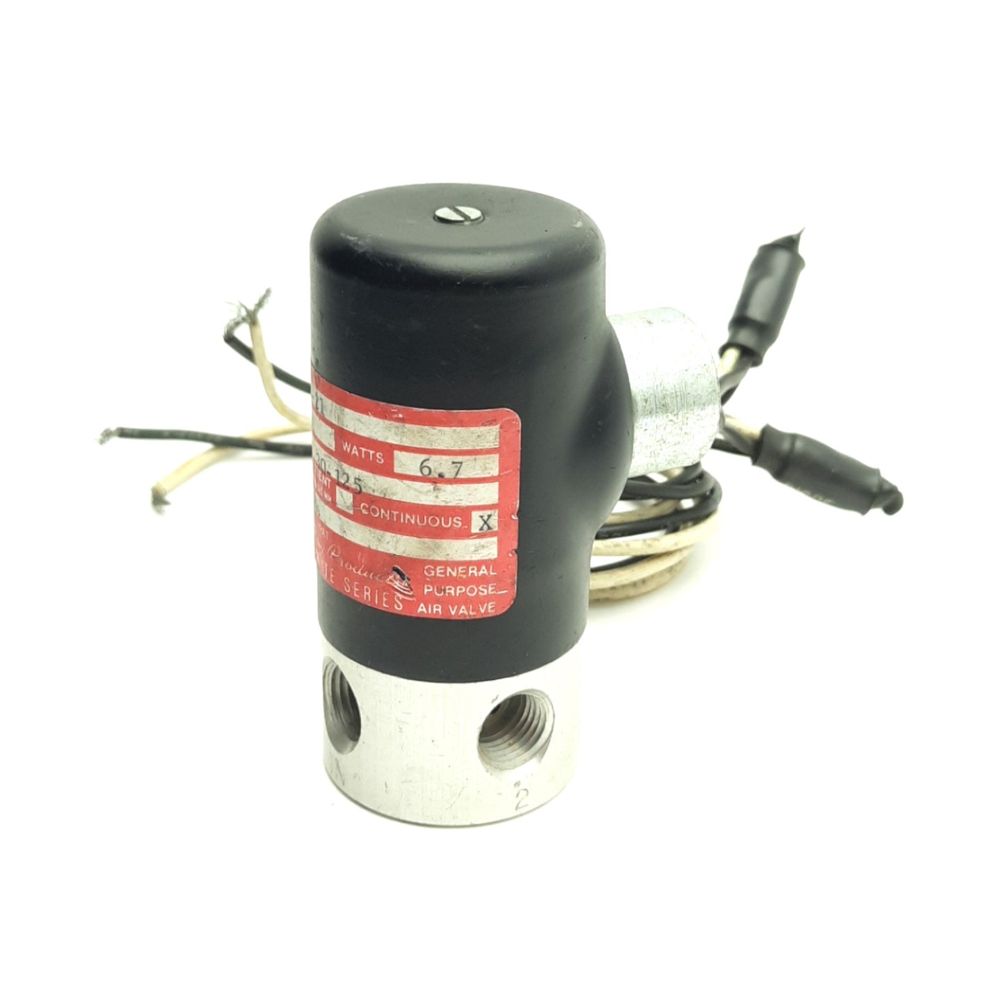 Used Humphrey 062-4E2-21 Tyna-Myte Solenoid Valve, 30-125 Psi, 1/4" NPT, 24V AC Coil