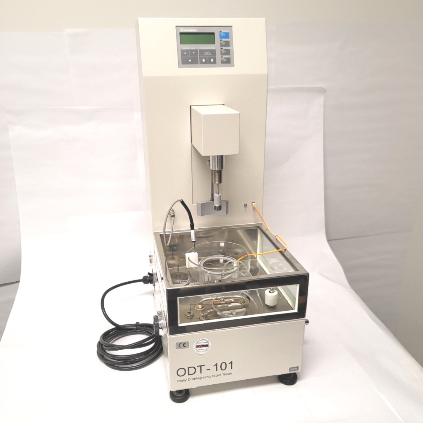 Used Toyama ODT-101 Orally Disintegrating Tablet Tester 90mm Stage, 5-59.9°C, 110VAC