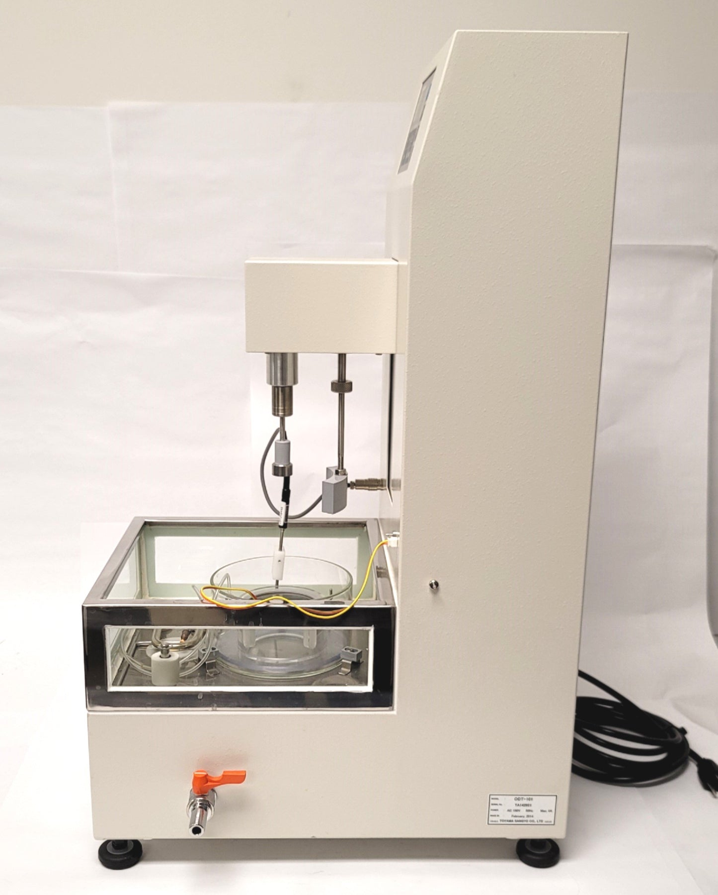 Used Toyama ODT-101 Orally Disintegrating Tablet Tester 90mm Stage, 5-59.9°C, 110VAC