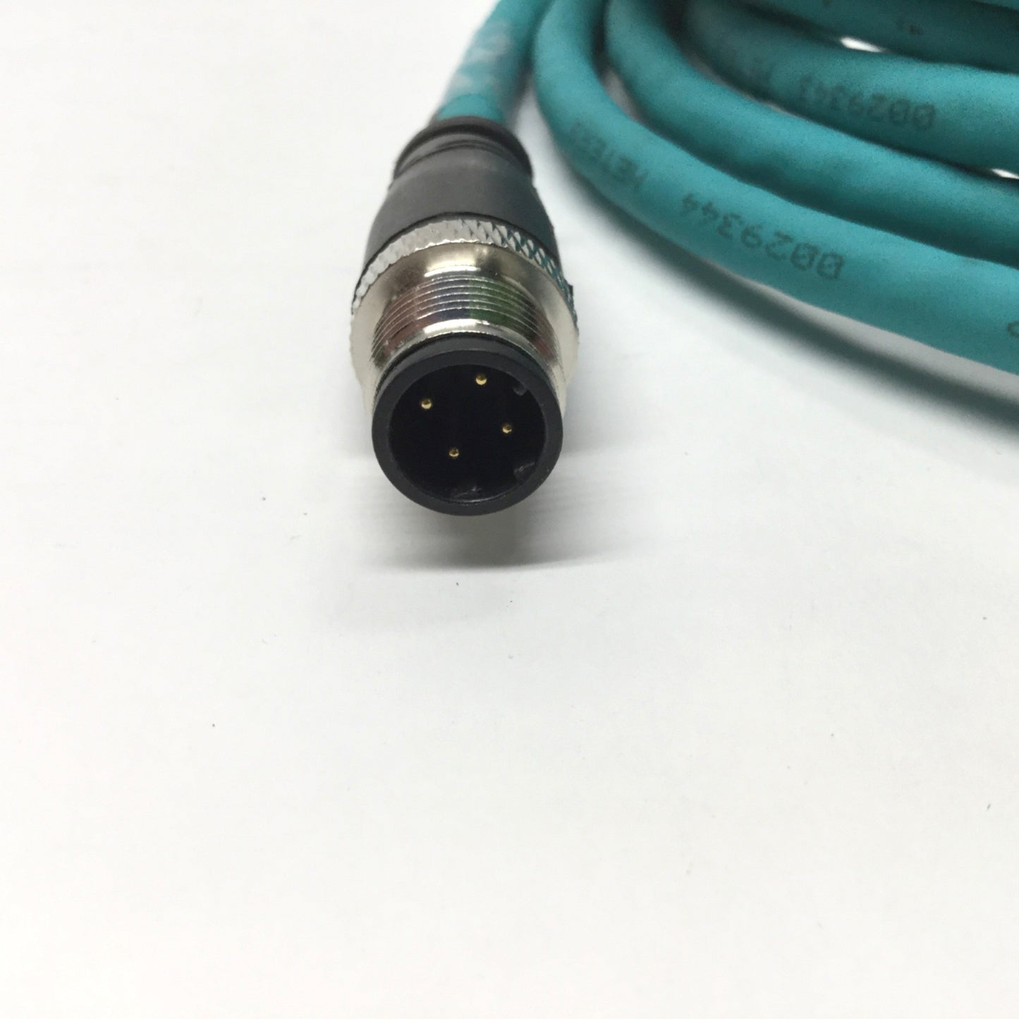 Used Allen Bradley 1585D-M4TBDM-5 Cordset Ethernet Cable M12 4-Pin D-Code Straight 5m