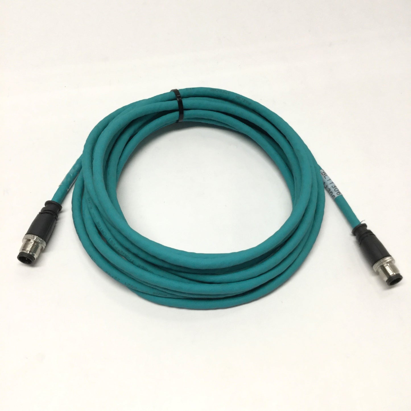 Used Allen Bradley 1585D-M4TBDM-5 Cordset Ethernet Cable M12 4-Pin D-Code Straight 5m