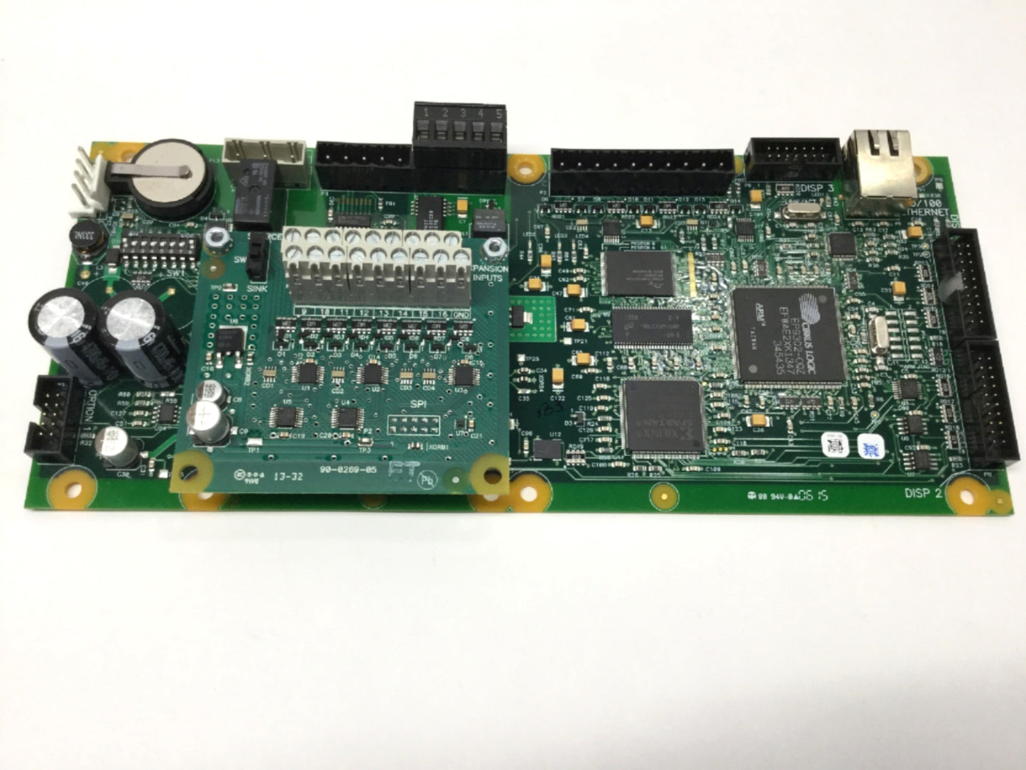 Used Logic Systems 92-0383 Machine Control Board PCB w/ Expansion Input Module