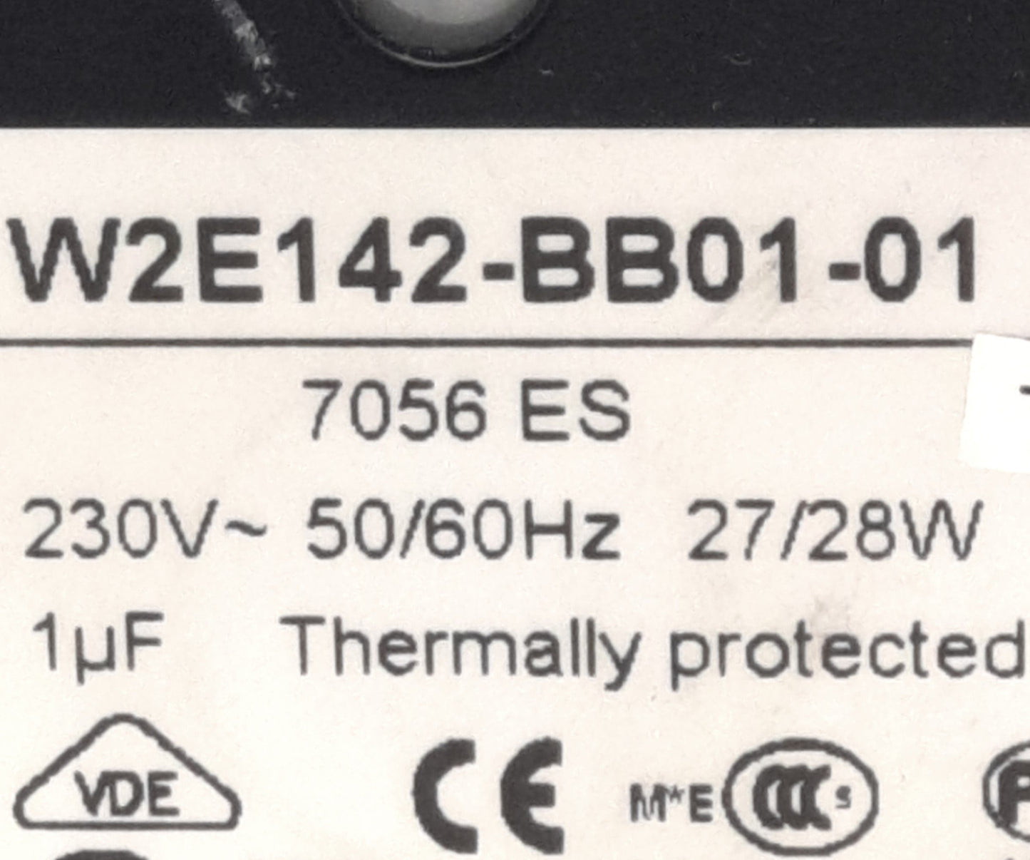 Used ebm-papst W2E142-BB01-01 AC Tubeaxial Fan, 230VAC Supply, 230CFM, 3300RPM, 57dBA