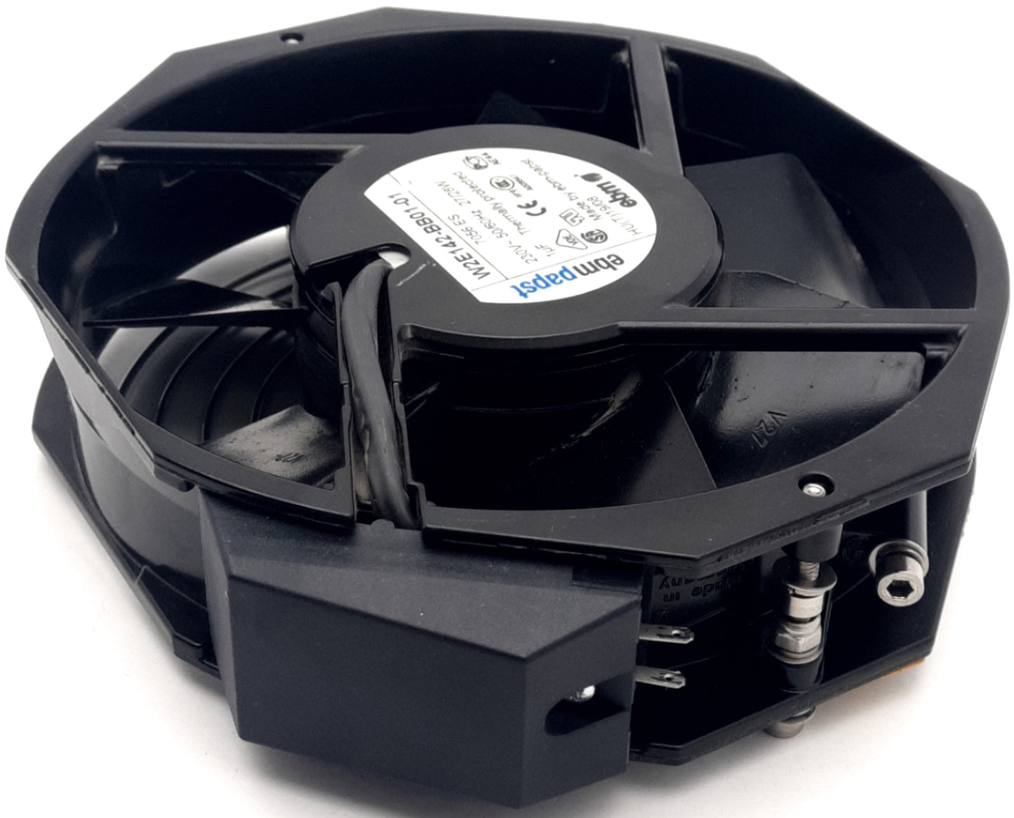 Used ebm-papst W2E142-BB01-01 AC Tubeaxial Fan, 230VAC Supply, 230CFM, 3300RPM, 57dBA