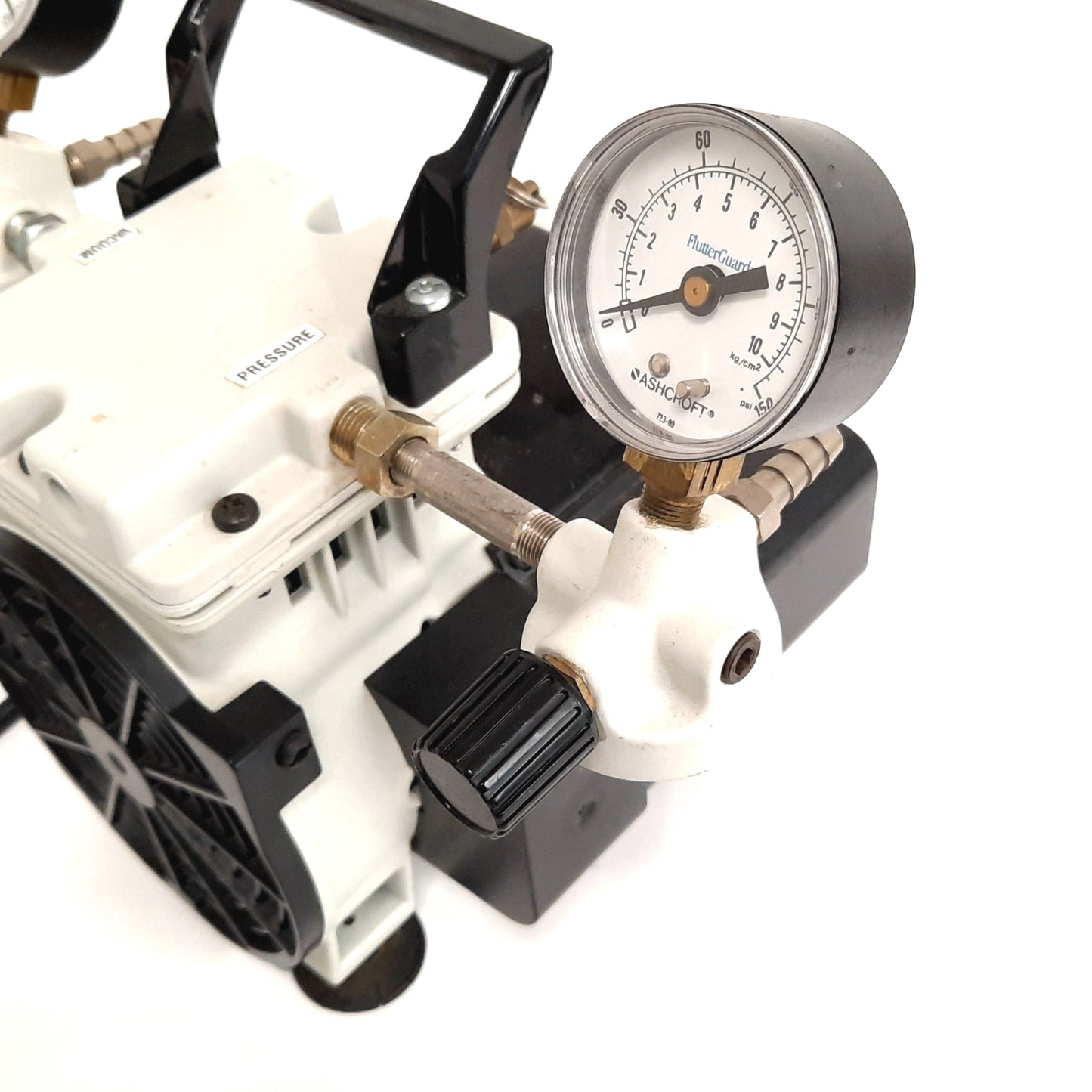 Used Welch 2545B-01 Vacuum Pump, 115VAC 60Hz 3.6A, Motor: 1/4HP, Flow: 1.6 CFM