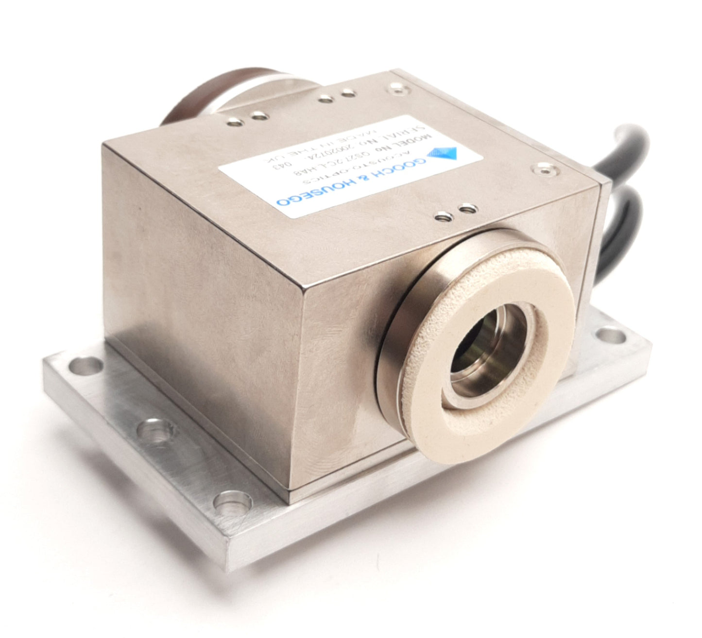 Used Gooch & Housego QS27-2C-L-HA8 Acousto Optics Module, 27MHz, 2mm, Compression
