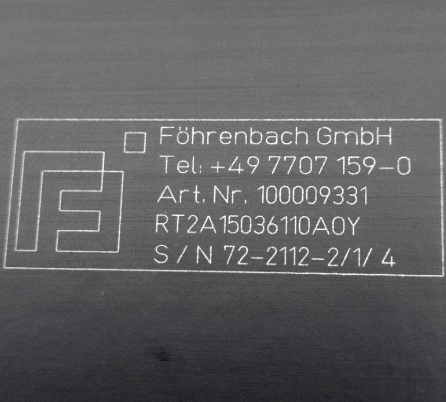 Used Föhrenbach RT2A150S36110A0Y Rotary Table, 150mm, 36:1 Ratio, 360 Degree Rotation
