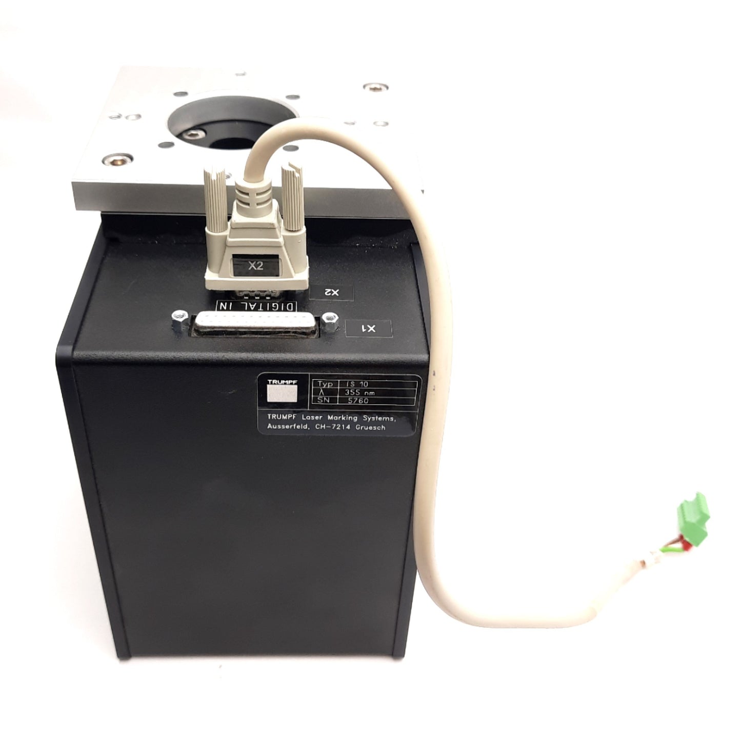 Used TRUMPF IS10 Laser Marking System Head For Trumark 5000 Laser Machine, 355nm