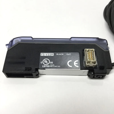 New Other Keyence FS-V22R Fiber Optic Sensor Amplifier Expansion Unit Red LED 12-24VDC NPN