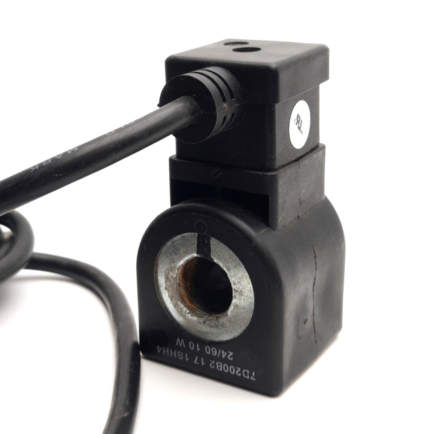 Used Parker 7321BBN4TN00LUD2DRP0 Solenoid Coil, 24V AC 50/60Hz 11W, DIN Spade