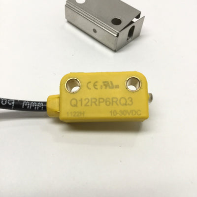 Used Banner Q12RP6RQ3 Q12 Opposed Sensor Receiver 2m Range, 10-30VDC, 3-Pin M8, PNP