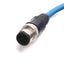 Used Keyence OP-87907 Ethernet Cable, Length: 1m, Connections: 4-Pin M12 Male to RJ45