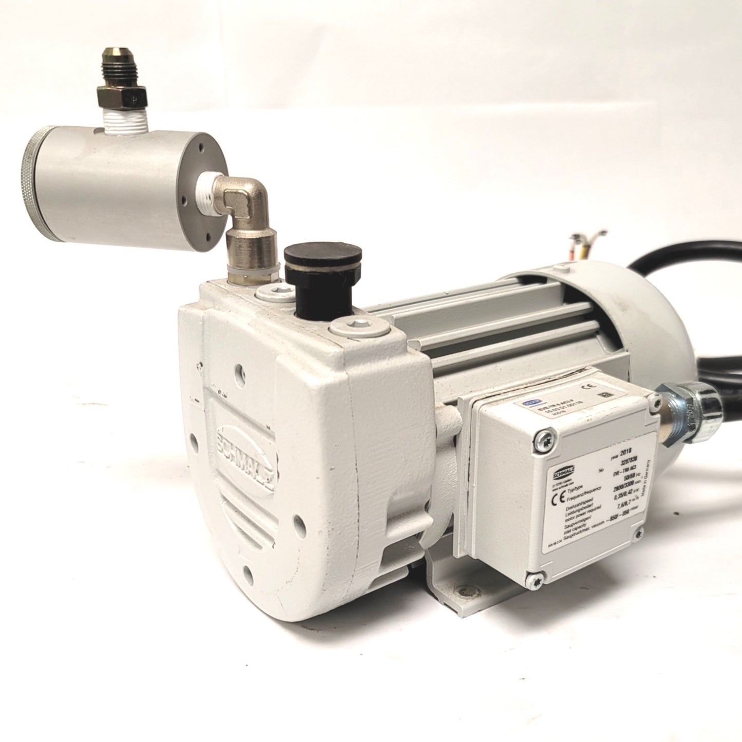Used SCHMALZ EVE-TR 8 AC3 F Rotary Vane Vacuum Pump -850mbar, 230/460VAC 3-Ph