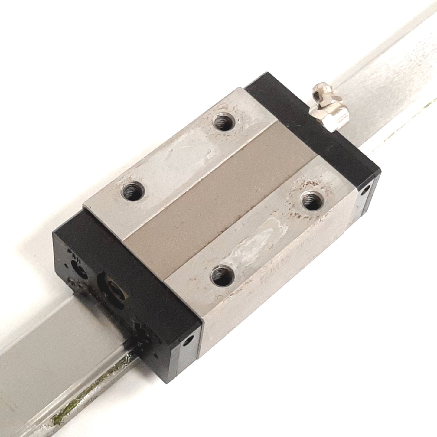 Used PMI MSB25SSSF1 Linear Guideway, 2x Carriages on 518mm Long Rail, 48mm x 60.5mm