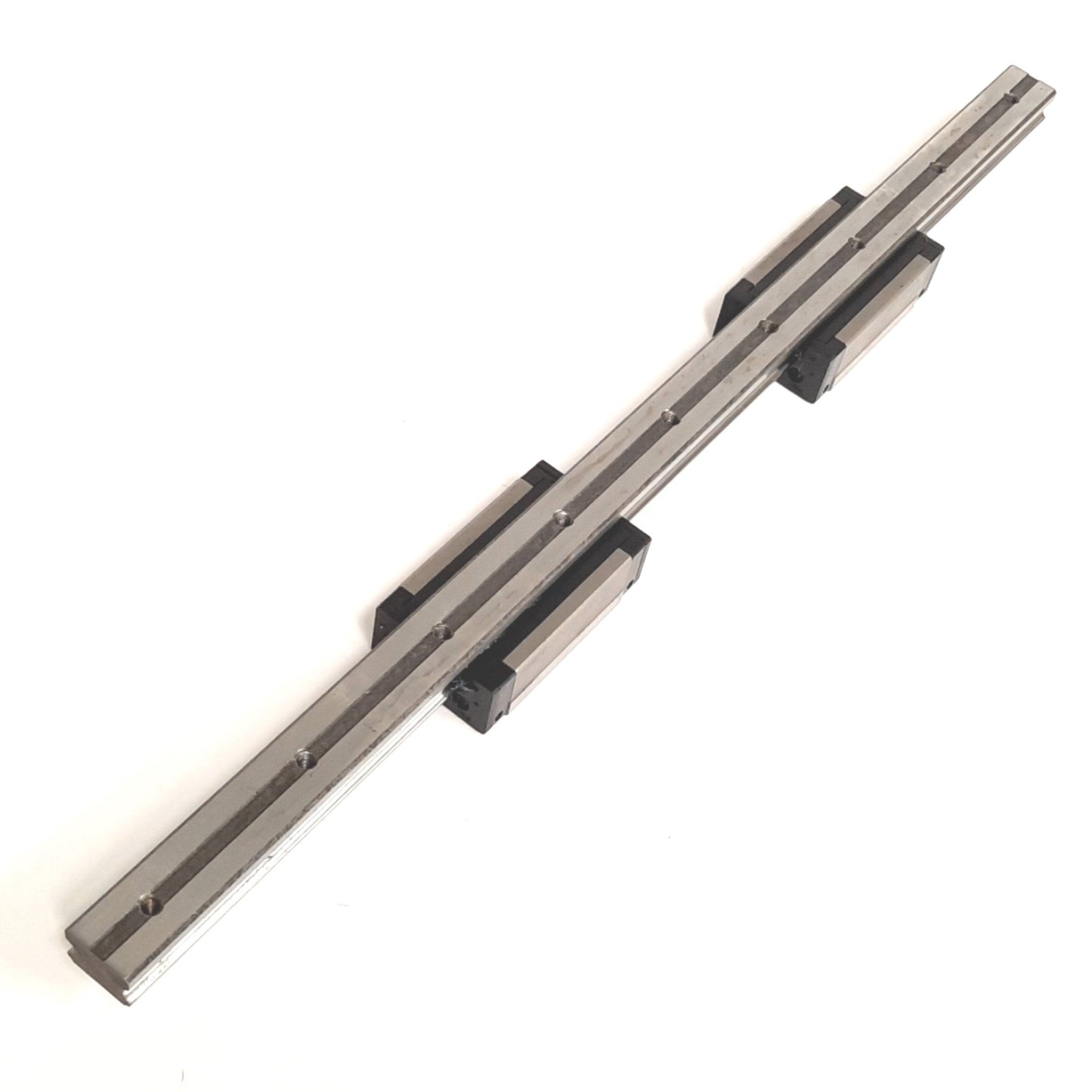 Used PMI MSB25SSSF1 Linear Guideway, 2x Carriages on 518mm Long Rail, 48mm x 60.5mm