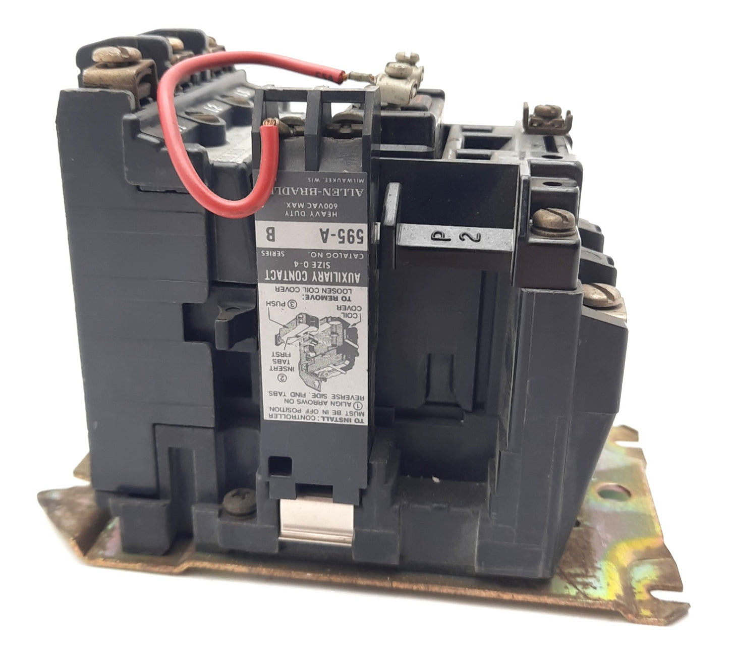 Used Allen Bradley 509-AOD Full Voltage Non-Reversing Starter 600VAC, 5HP 18A