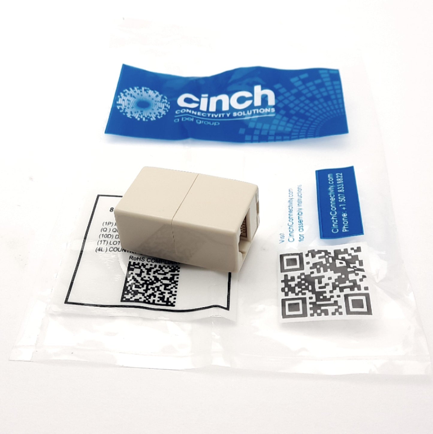 Used Lot of 25 Cinch Connectivity 30-1008KUL Modular Coupler Connector RJ45 to RJ45