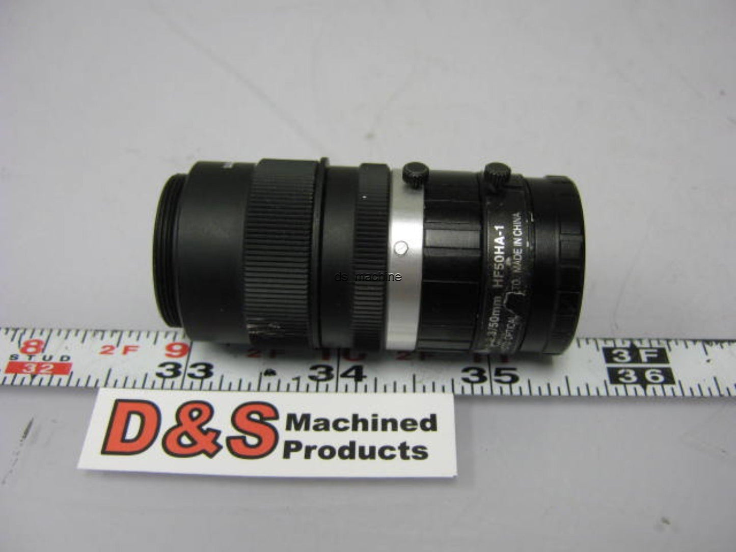 Used Fujinon HF50HA-1 Machine Vision Camera Lens 1L2.3/50mm w/Extension Rings