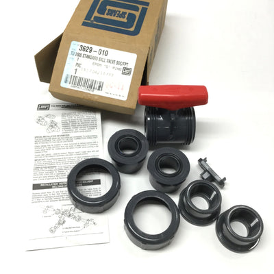 New Spears 3629-010 True Union Ball Valve PVC Fitting, 1" EPDM, 235 PSI Water @ 73°F