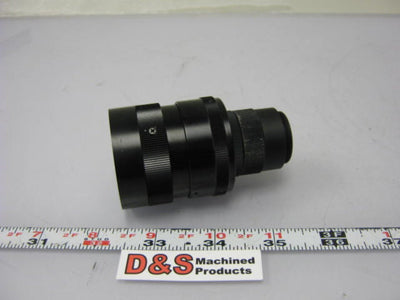Used C Mount Machine Vision Lens 50mm 1:1.8 w/25mm Extension & Darkening Filter
