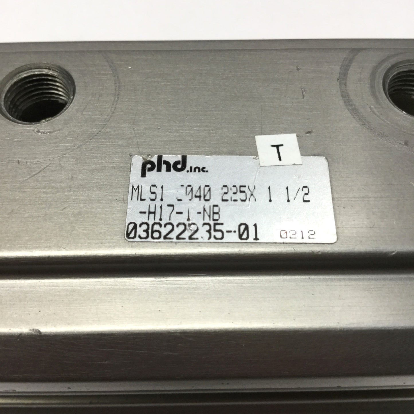 Used PHD MLS1U040 225X1 1/2-H17-1-NB Compact Guided Cylinder 40mm Bore, 1-1/2" Stroke