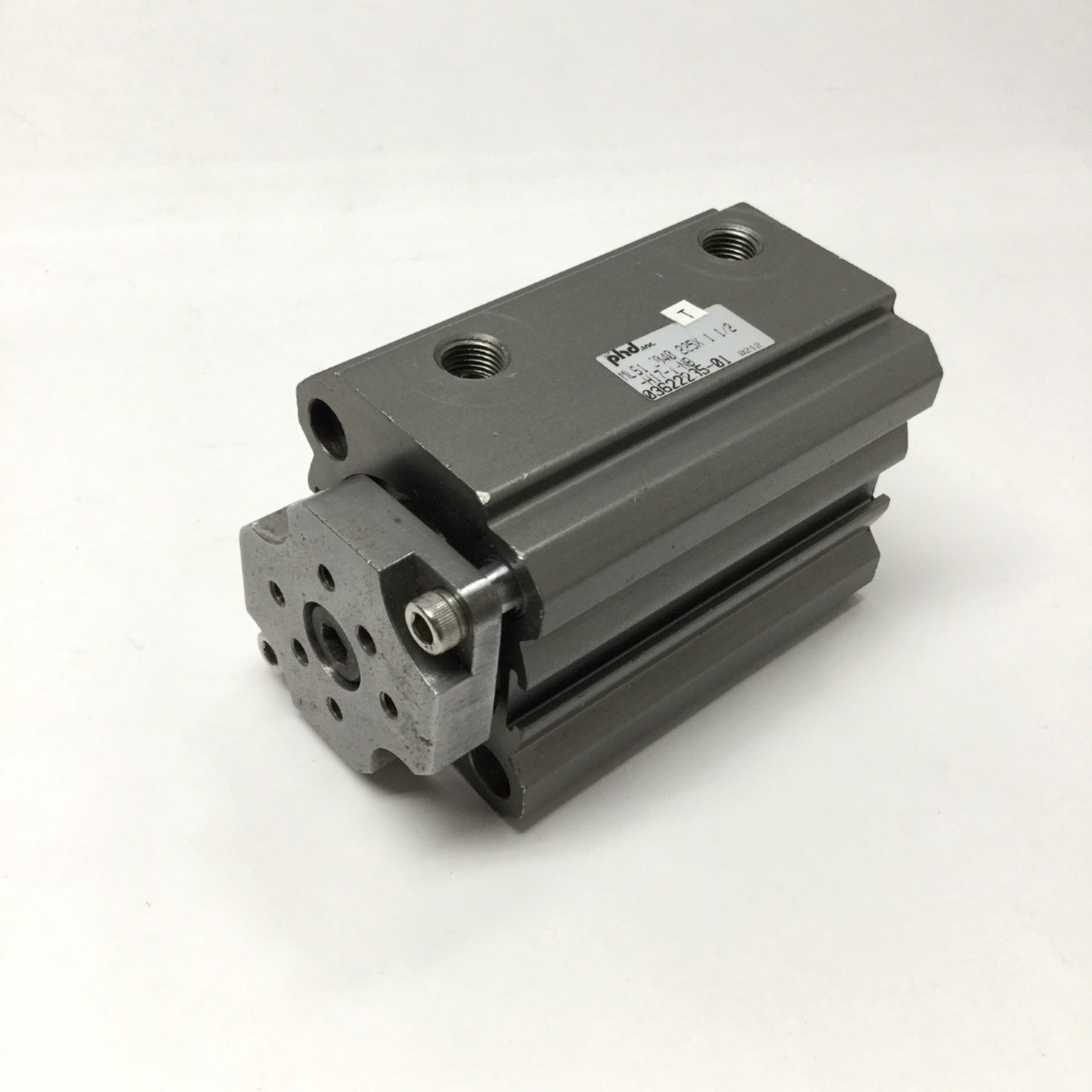 Used PHD MLS1U040 225X1 1/2-H17-1-NB Compact Guided Cylinder 40mm Bore, 1-1/2" Stroke