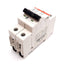 Used ABB S202U-K10 Circuit Breaker, 2-Pole, K-Curve, Rating: 10A 240VAC, DIN Rail