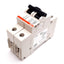 Used ABB S202U-K10 Circuit Breaker, 2-Pole, K-Curve, Rating: 10A 240VAC, DIN Rail