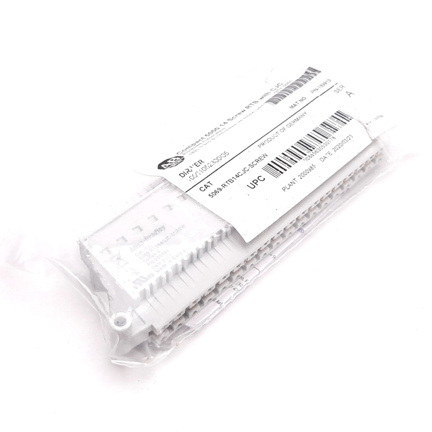 New Allen Bradley 5069-RTB14CJC-SCREW Compact 5000 14-Screw Terminal Block With CJC