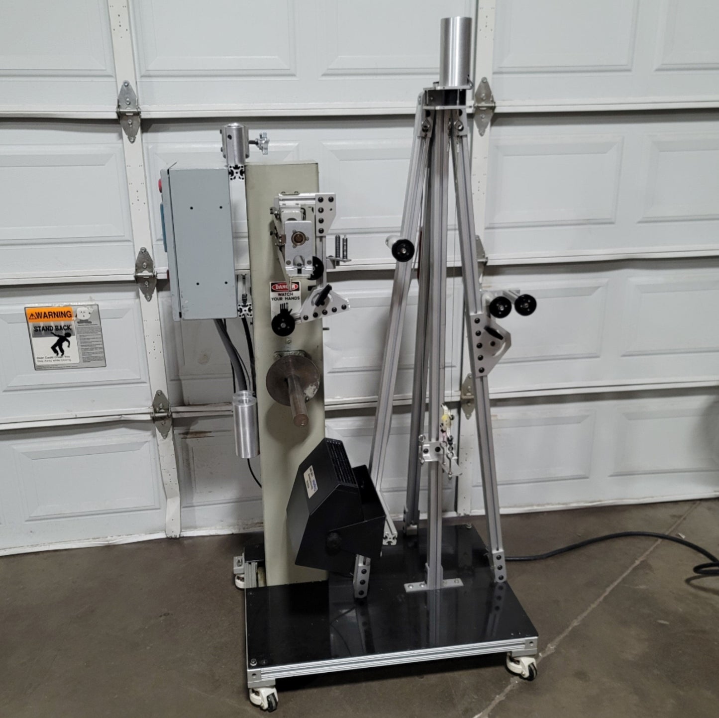 Used Progressive Machine Co S109-RH Single Spindle Traverse Winder W/ Loop Controller