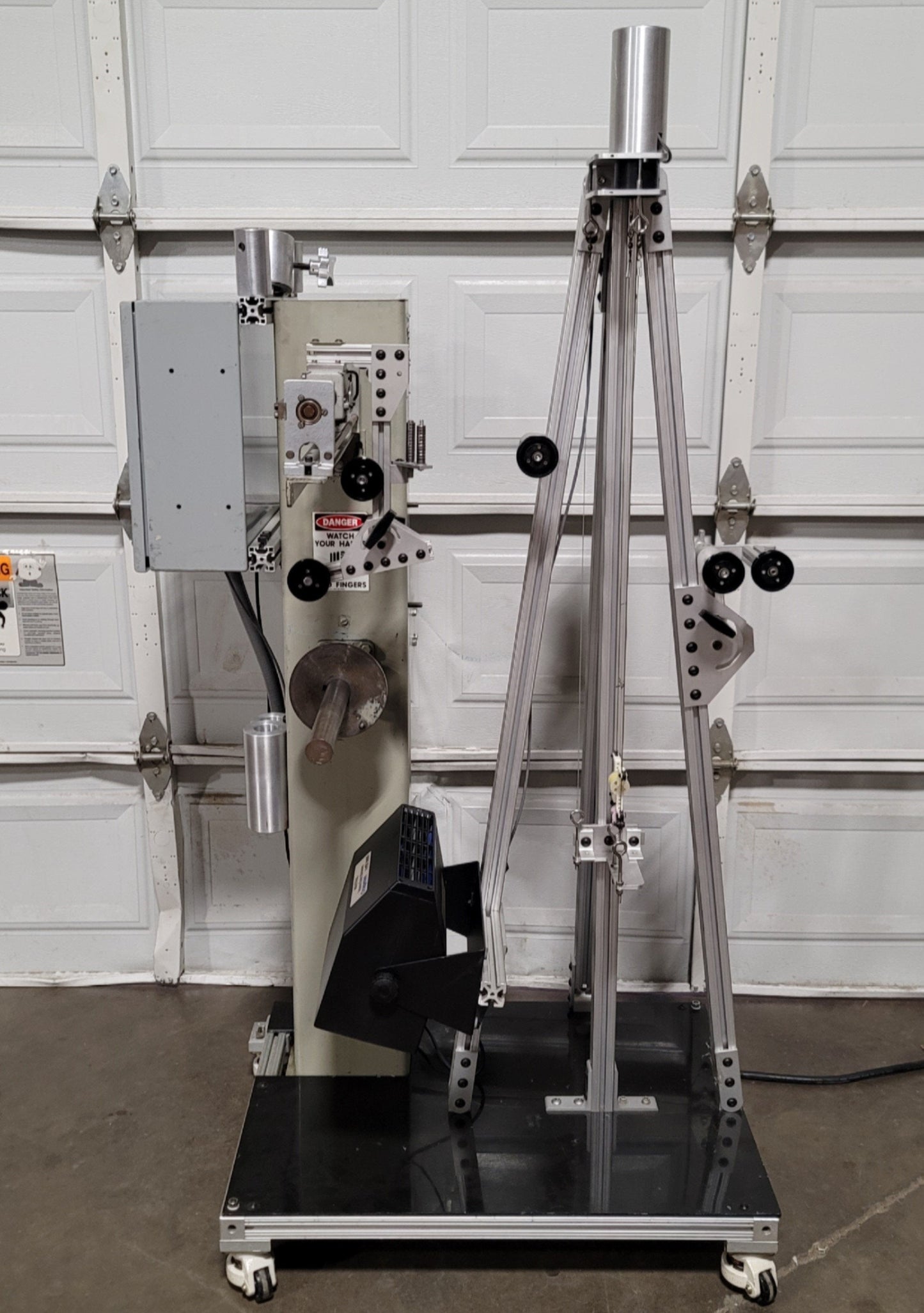 Used Progressive Machine Co S109-RH Single Spindle Traverse Winder W/ Loop Controller