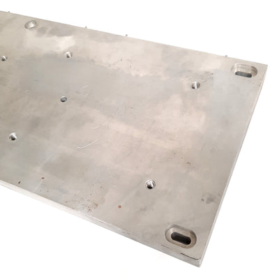 Used Durex DA-2284-1 Aluminum Heating Plate Built in Elements, 28"x10"1.5", 48KW 240V