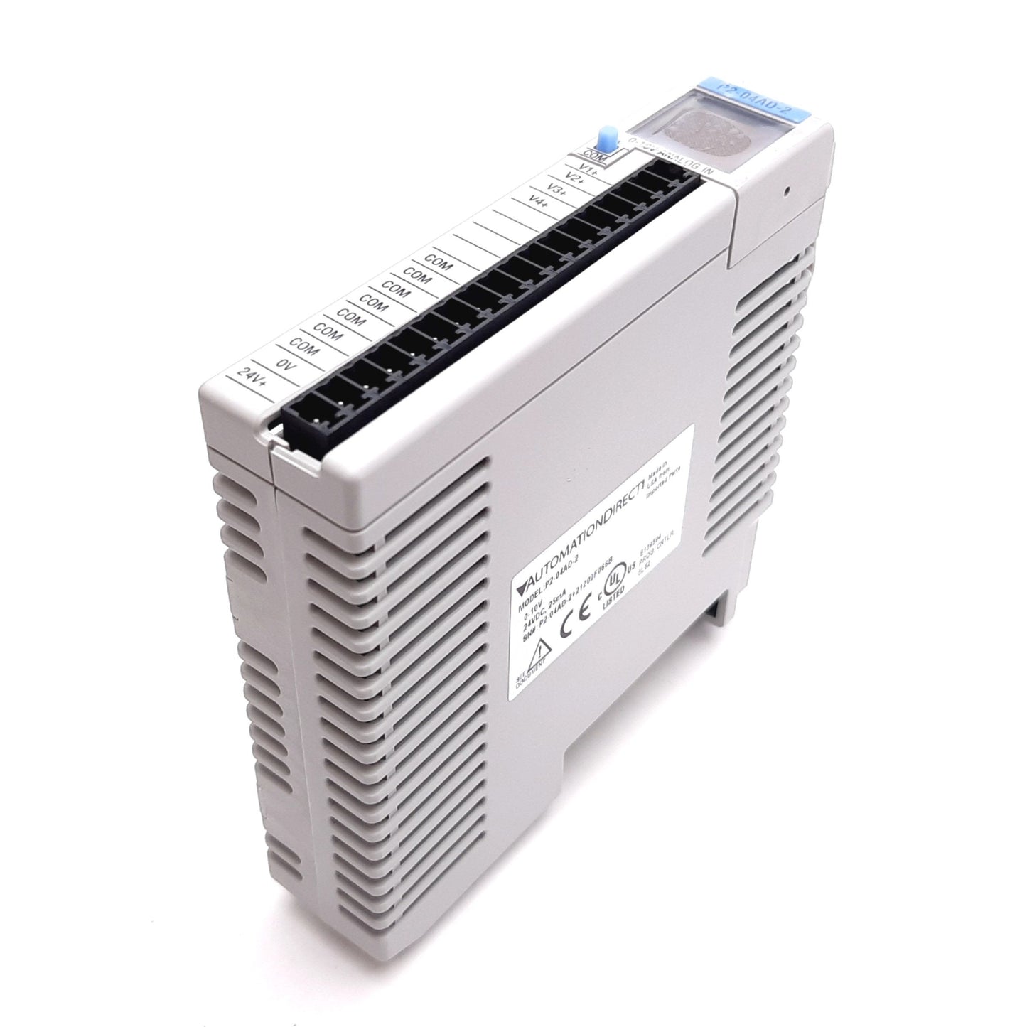 New Automation Direct P2-04AD-2 P2000 PLC Analog Input Module, 4-Channel, 0-10VDC