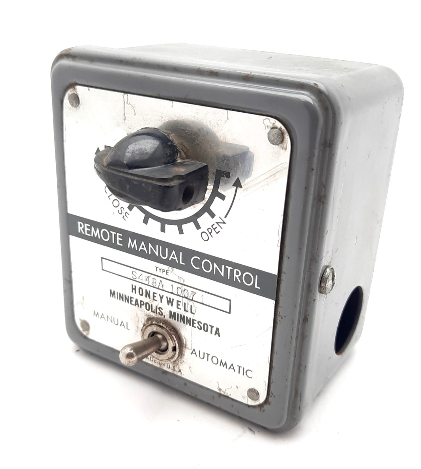 Used Honeywell S443A 10071 Manual Potentiometer DPDT Toggle Switch SPST On/Off 2 Pos