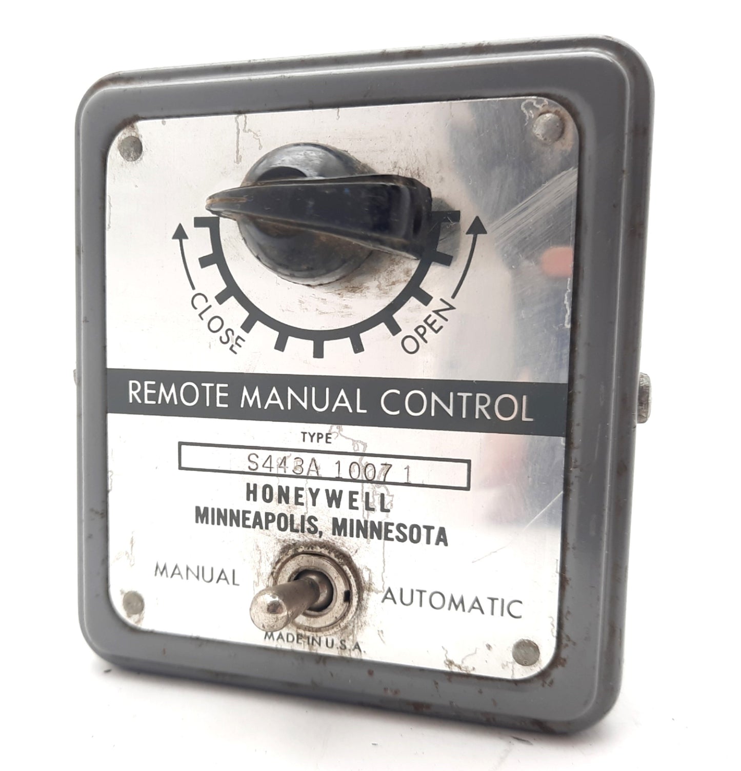 Used Honeywell S443A 10071 Manual Potentiometer DPDT Toggle Switch SPST On/Off 2 Pos