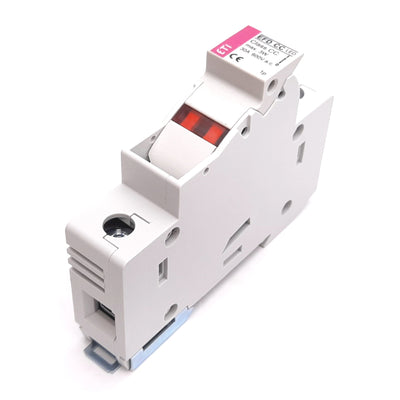 New ETI 002540111 EFD CC Fuse Holder, 1-Pole, Class CC Fuses, 600VAC 30A, DIN Rail