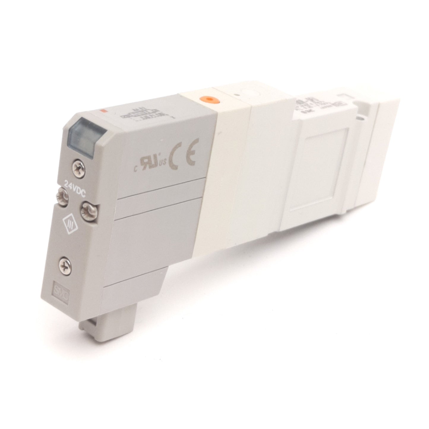 New SMC SV1100R-5FU Solenoid Valve, 5-Port 2-Position, 100PSI, 24VDC Coil